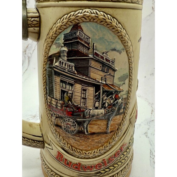 Budweiser Anheuser Busch Beer Stein 32 OZ 10" Limited Edition "G" Series #64834 - Picture 4 of 16